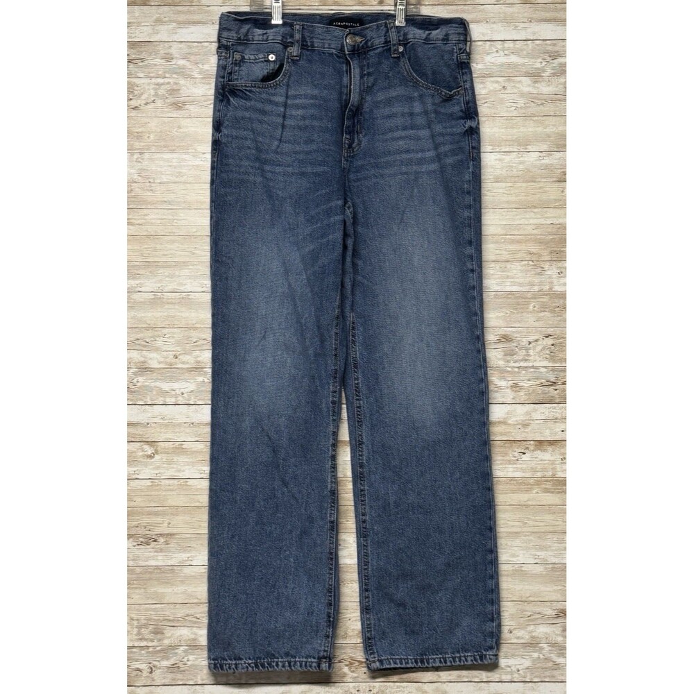 Aeropostale High Rise Baggy Jeans Womens 10 Reg Wide Leg Grunge Skater Tomboy